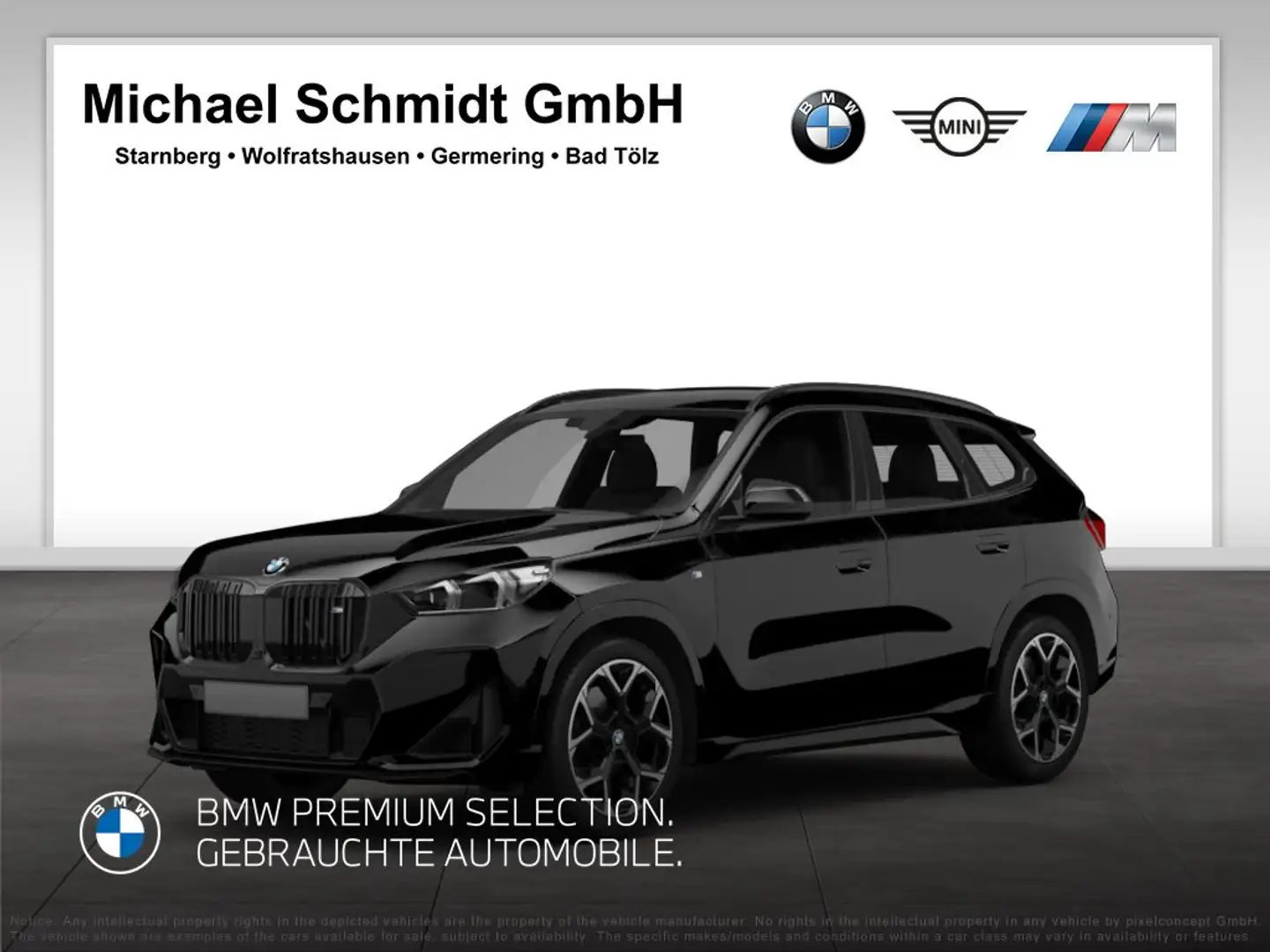BMW X1 sDrive18i SAV HK HiFi DAB Parkassistent Shz Schwarz - 1