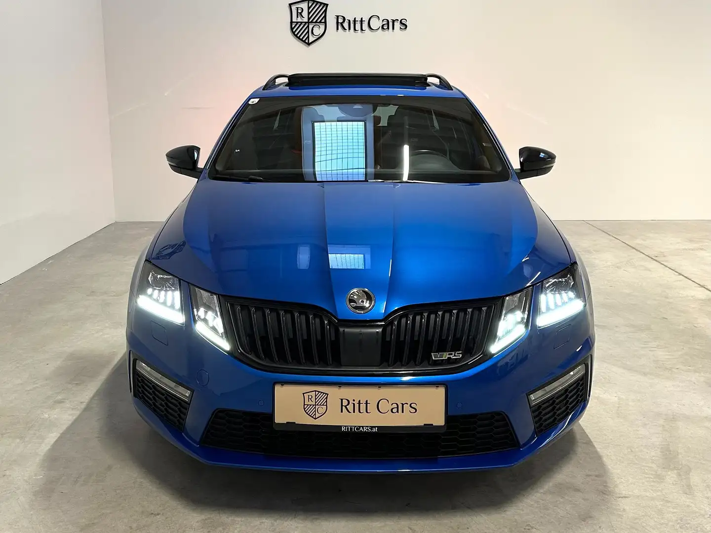 Skoda Octavia Combi RS 2,0 TDI 4x4 DSG Blauw - 1