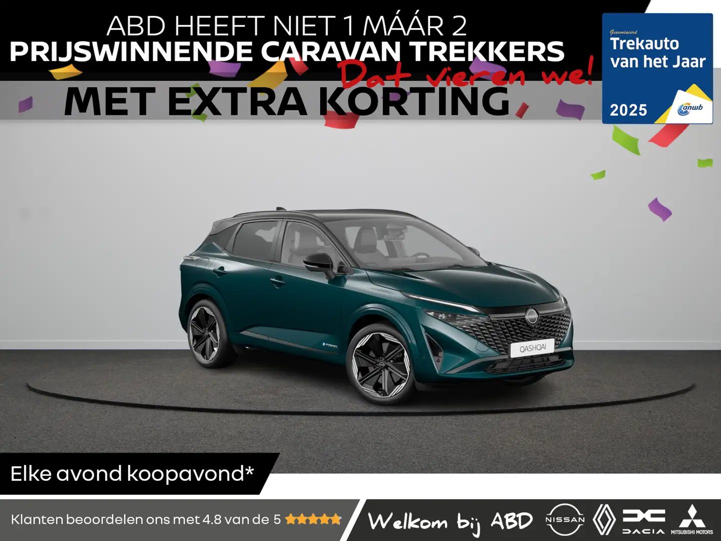 Nissan Qashqai N-Design + Panoramisch glazen dak + Cold Pack e-Po Bleu - 1