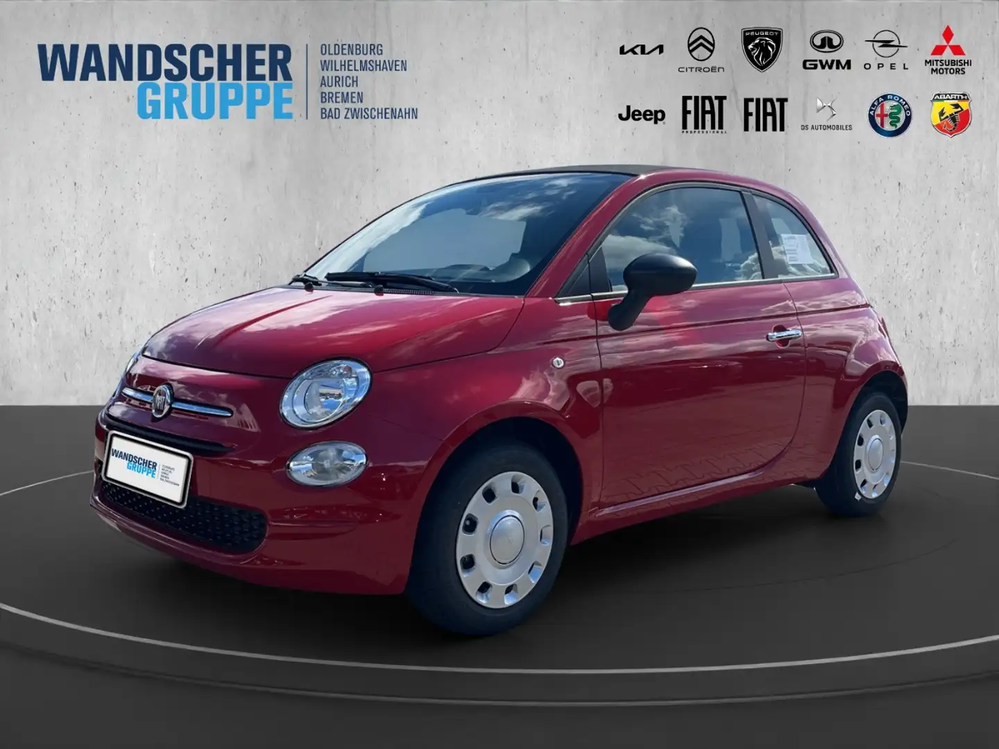 Fiat 500C Hybrid 1.0 GSE 70PS Klima & Sound & Isofix Rouge - 1
