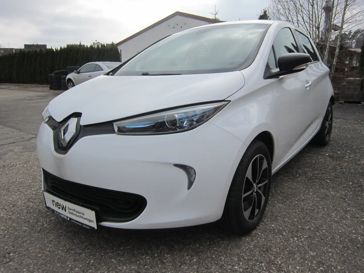 Renault ZOE (ohne Batterie) 22 kwh Life, Einparkhilfe, Navi, Blanc - 1