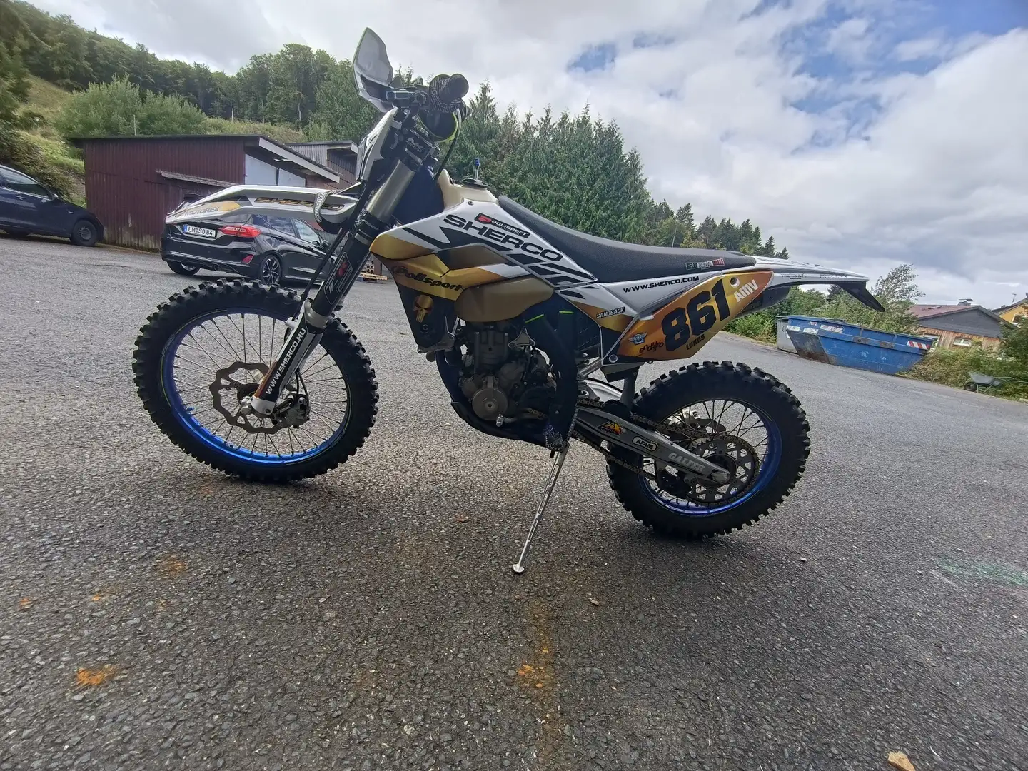 Sherco 300 SEF akrapovic komplett Anlage Bílá - 2