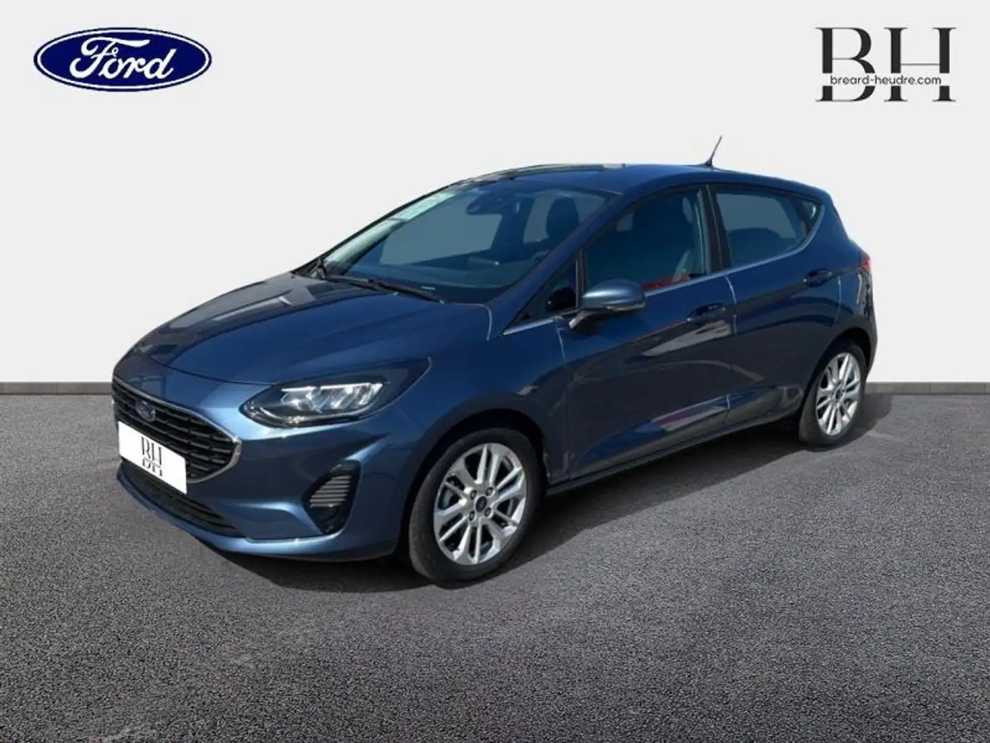 Ford Fiesta 1.0 EcoBoost Hybrid 125ch Titanium Business Powers Bleu - 1
