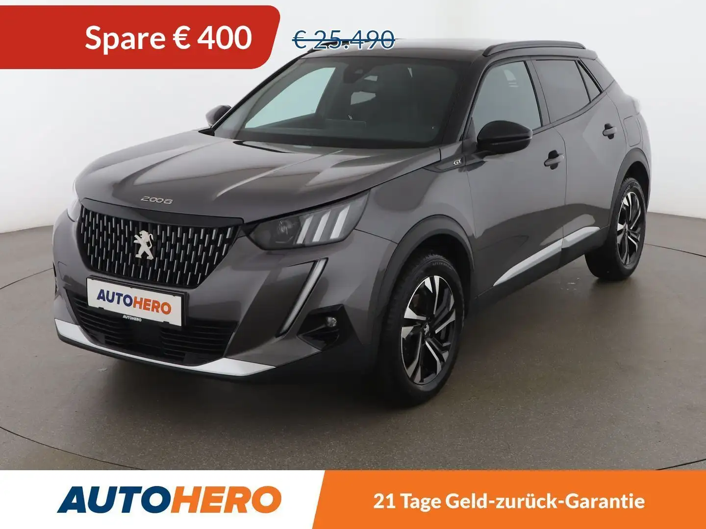 Peugeot 2008 1.5 Blue-HDi GT Aut. *LED*TEMPO*NAVI*CAM*SPUR*TOT* Grau - 1