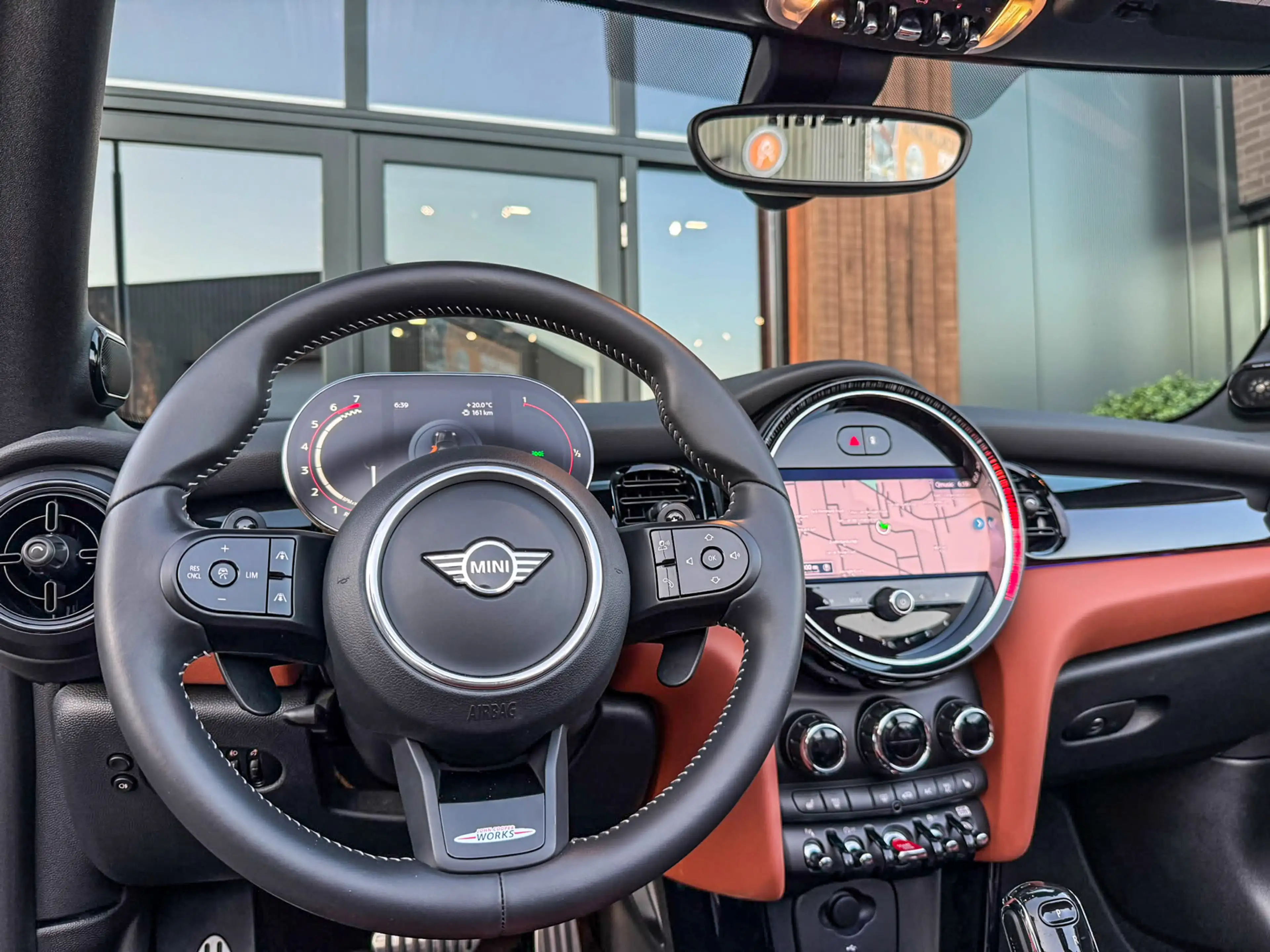 MINI John Cooper Works Cabrio 2.0 JCW Pack F1 aut Rooftopgrey/Bruin leer/Camera/ — photo 26