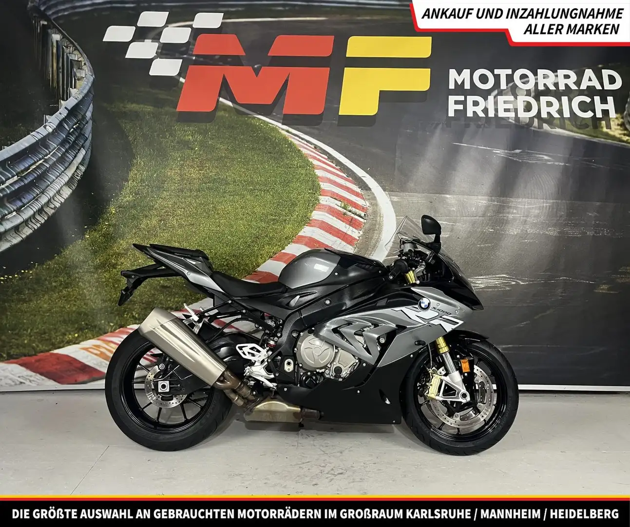 BMW S 1000 RR EURO 4 [SERVICE + TÜV + REIFEN NEU] Gris - 1