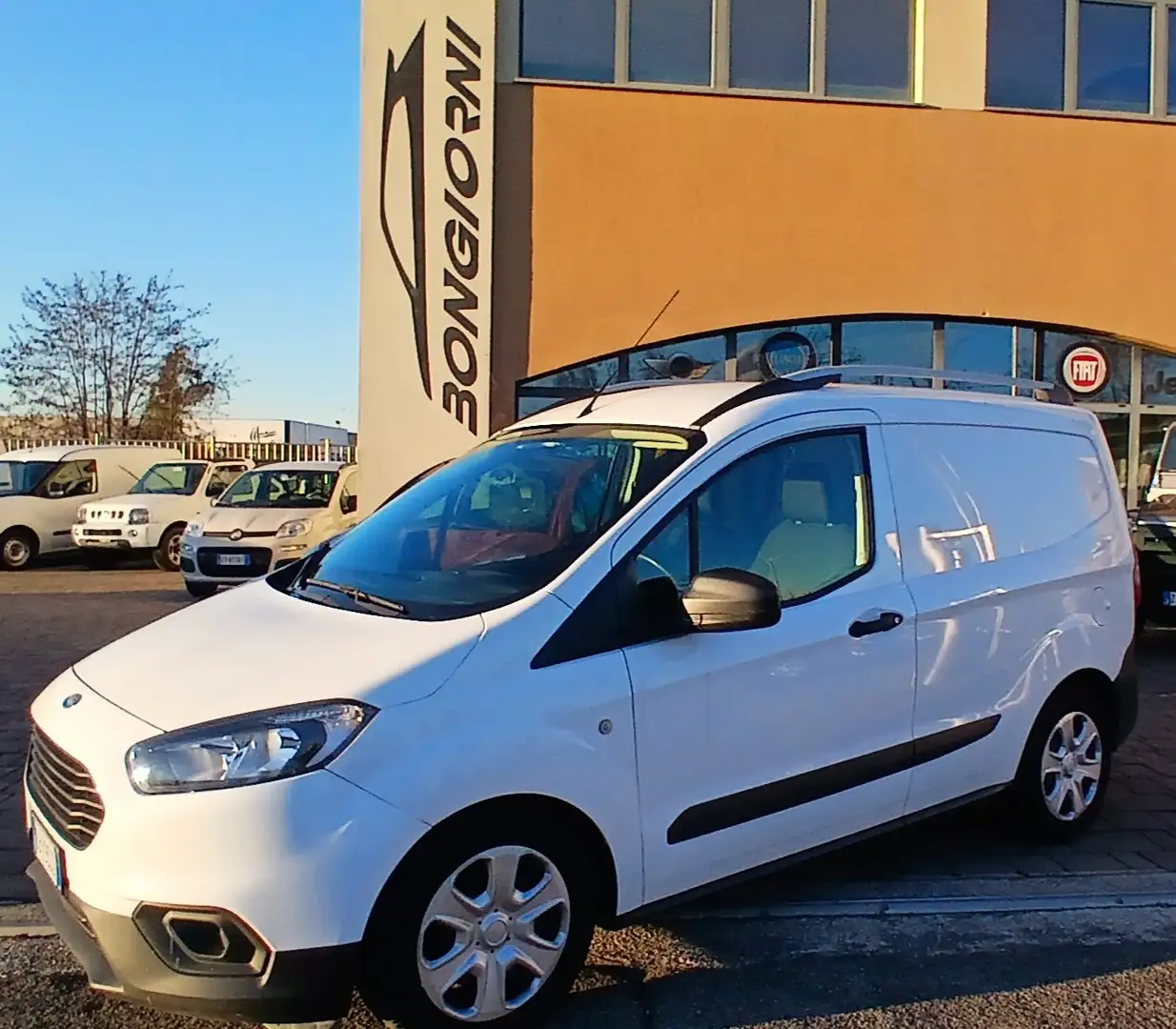 Ford Transit Courier 1,5 gasolio van2 posti clima bianco euro 6d Blanc - 1