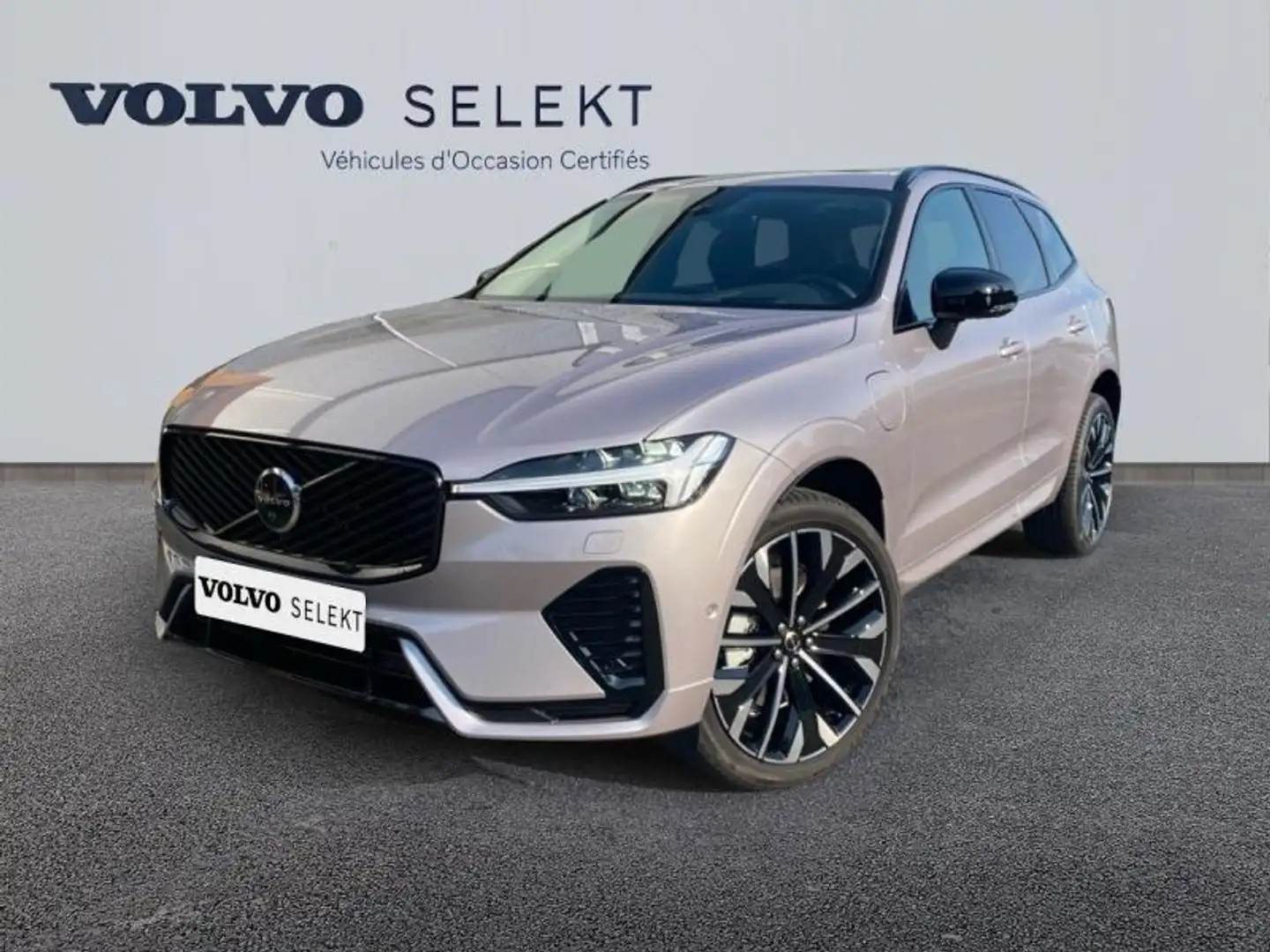 Volvo XC60 T6 Hybride Rechargeable 350ch Ultra Style Dark Geartronic 8 AWD Argent - 1