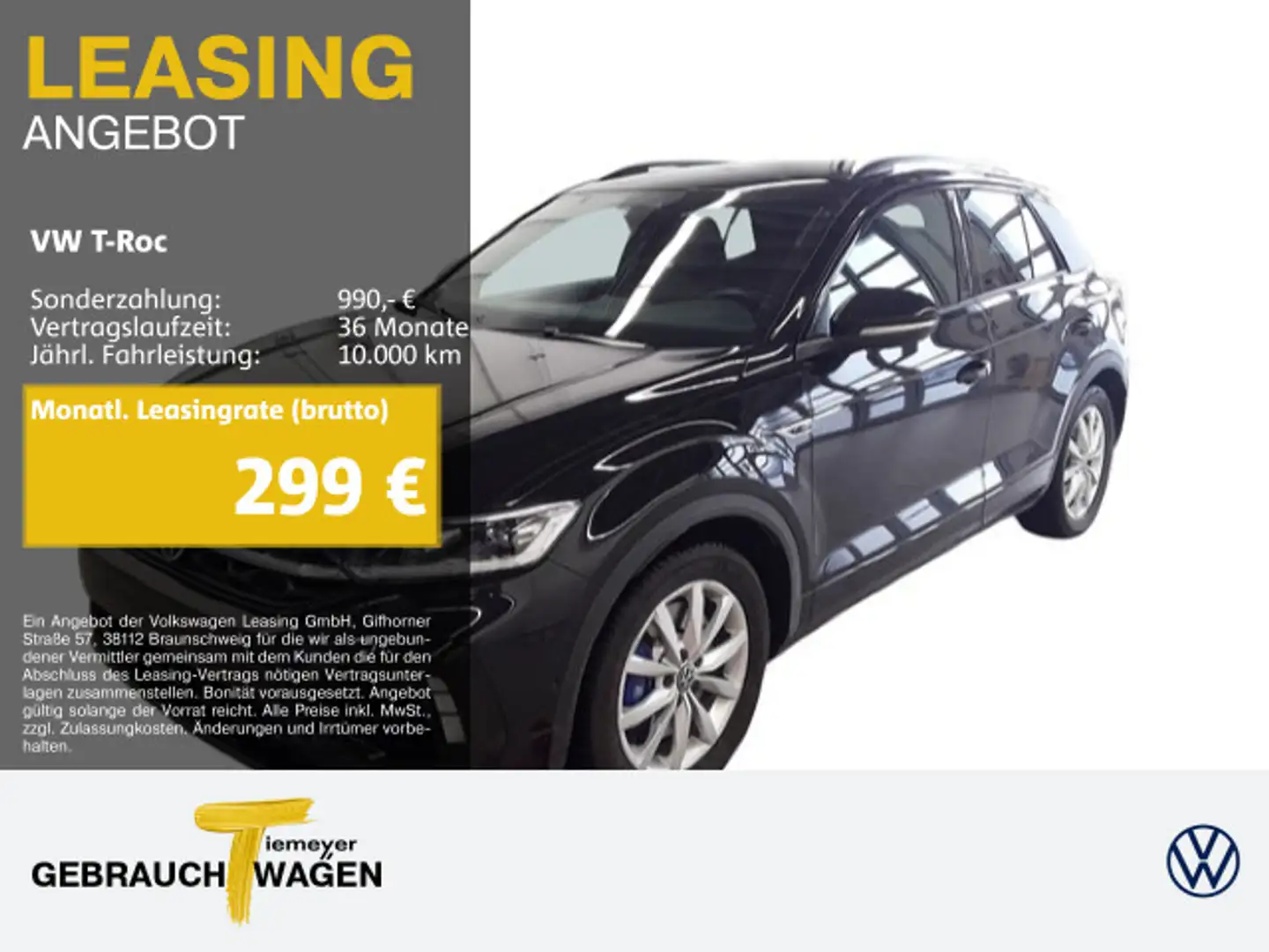 Volkswagen T-Roc R PERFORMANCE BLACKSTYLE AKRAPOVIC LEDER B Noir - 1