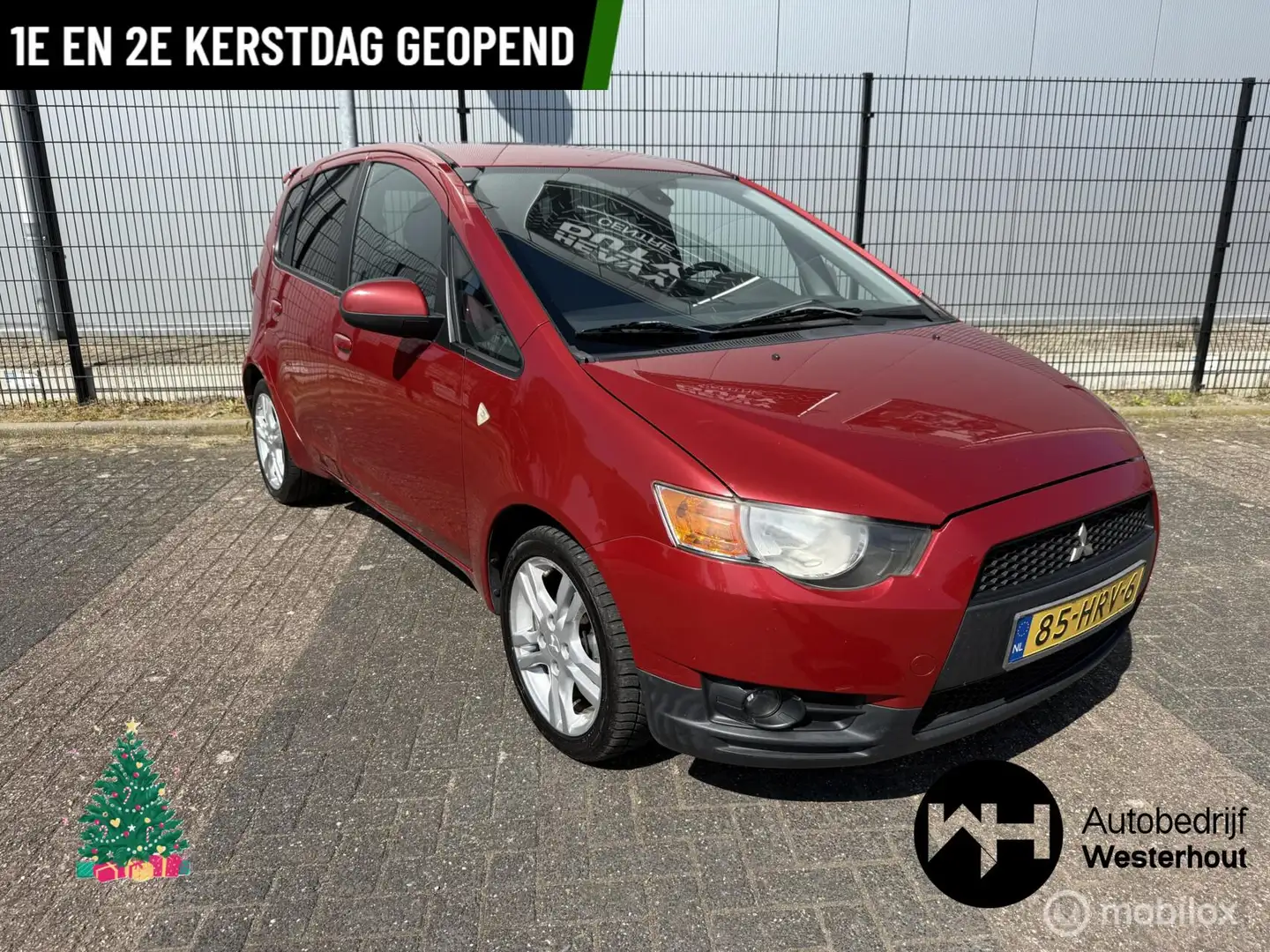 Mitsubishi Colt 1.3 Intro Edition Airco Cruise Control Parkeersens Rood - 1