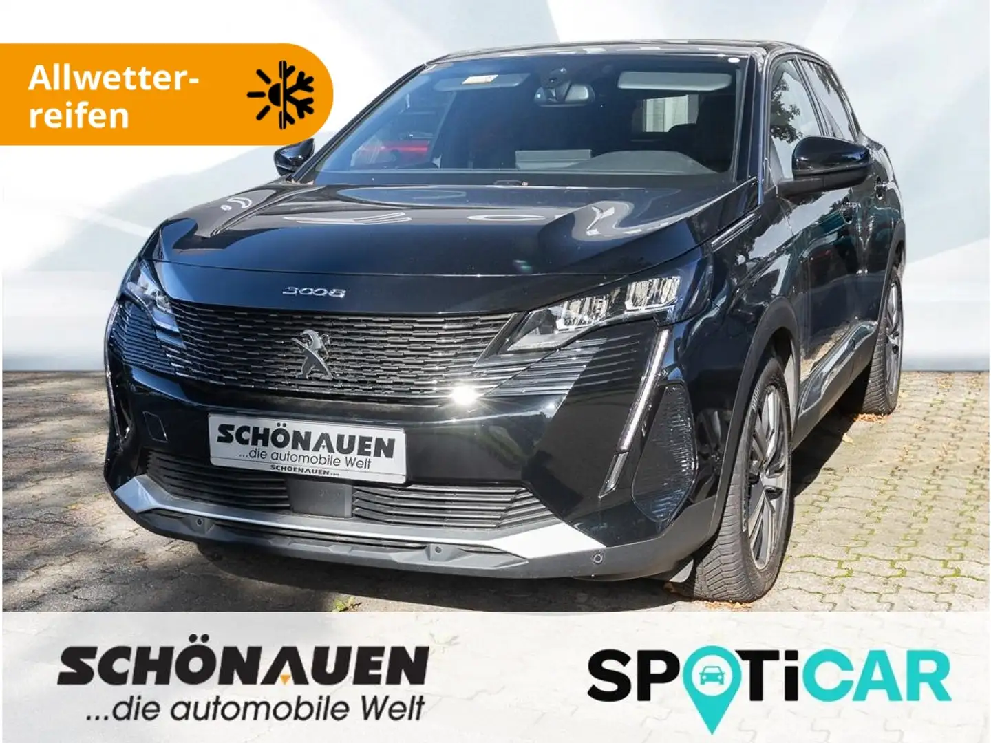 Peugeot 3008 Allure Pack 1.2 PureTech +PDC+ALLW+RFK+NAVI+ Schwarz - 1
