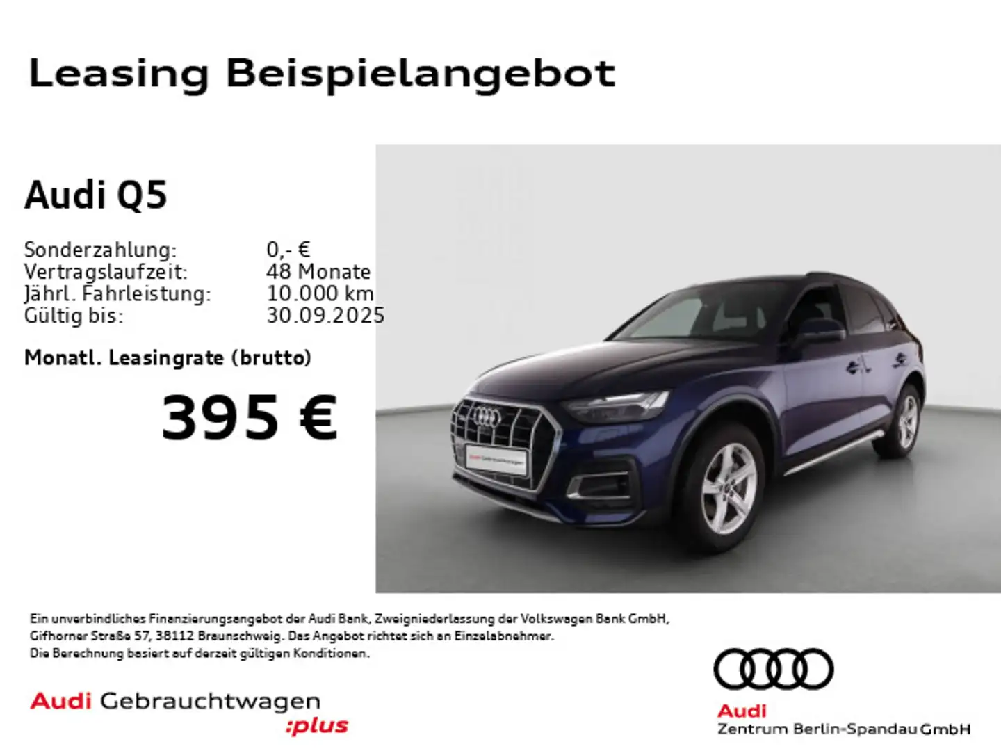Audi Q5 40 TDI qu. Adv. S tronic *MATRIX*360°*AHK* Blau - 1