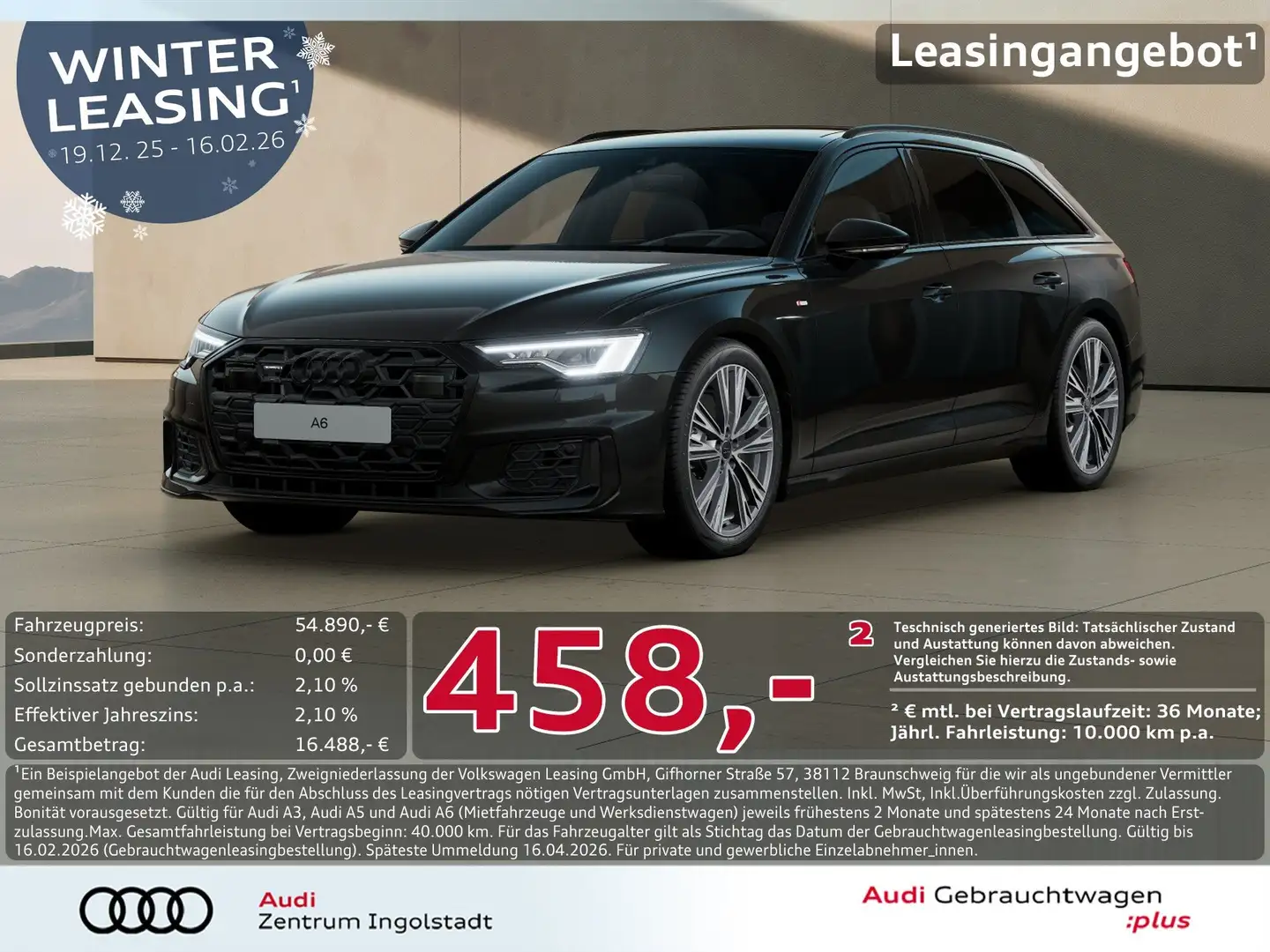 Audi A6 Avant 50 TDI qu S line MATRIX 20" AHK PANO HuD Schwarz - 1