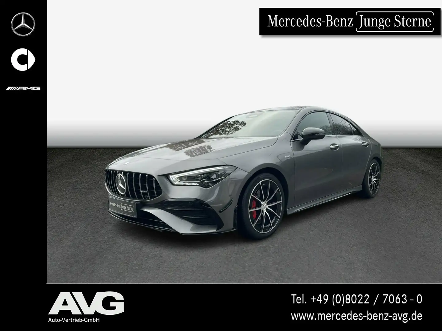 Mercedes-Benz CLA 35 AMG CLA 35 4M AMG Pano Aero-Dyn.-P Night MBEAM Rkam Gris - 1