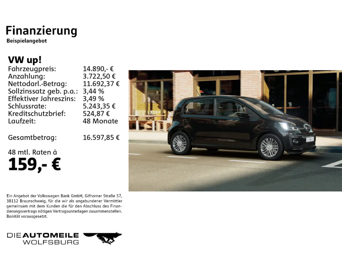 Volkswagen up! 1.0 Schwarz - 2