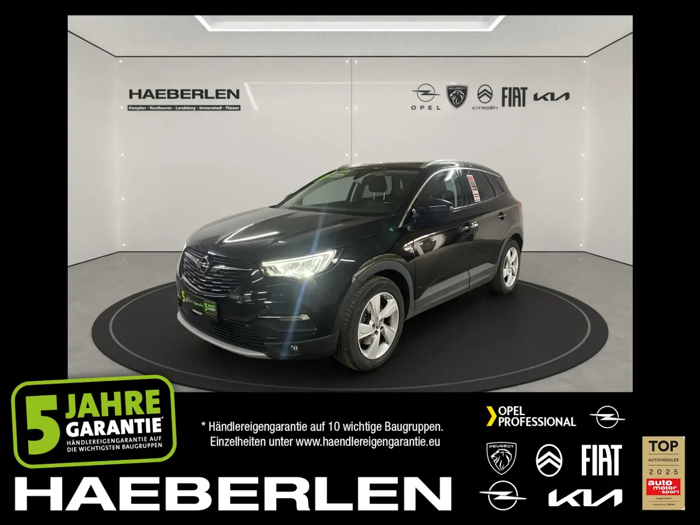 Opel Grandland 1.6 Turbo Elegance 4x4 LED*Navi*Kamera* Schwarz - 1
