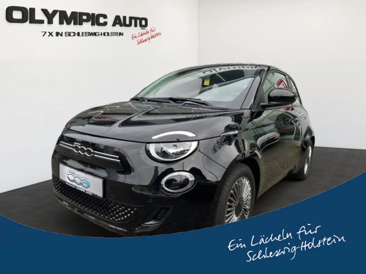 Fiat 500e Neuer 500 42 kWh 360°CAM SITZHZG NAVI TOUCH Schwarz - 1