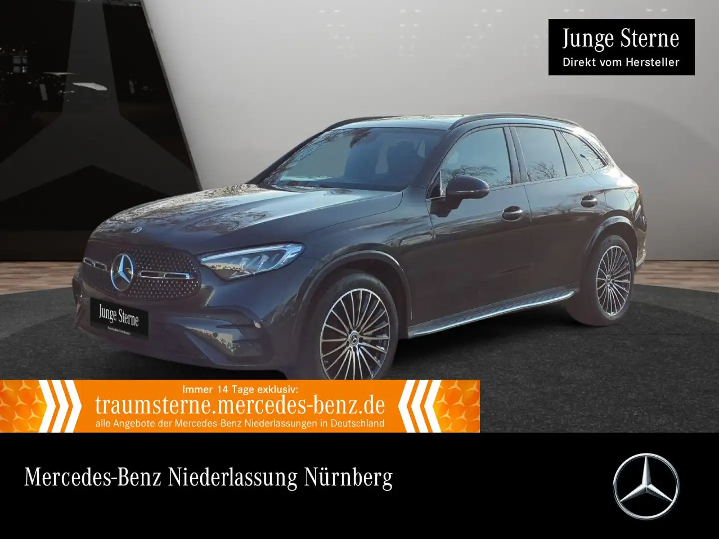 Mercedes-Benz GLC 300 4M AMG+NIGHT+PANO+360+AHK+LED+SITZKLIMA+9G Grau - 1
