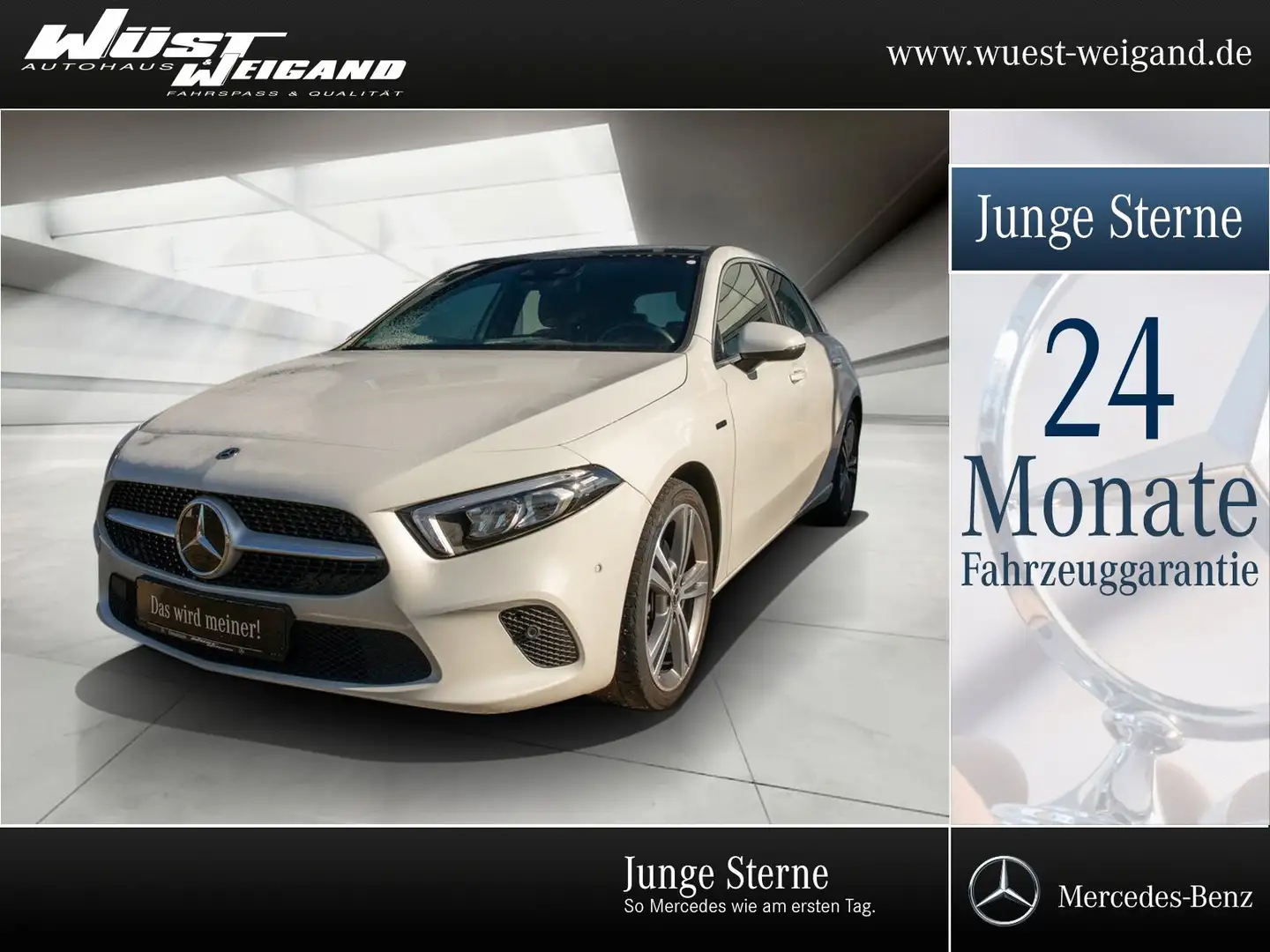 Mercedes-Benz A 250 e Progressive+Pano-Dach+LED-High+Kam.+19" Weiß - 1
