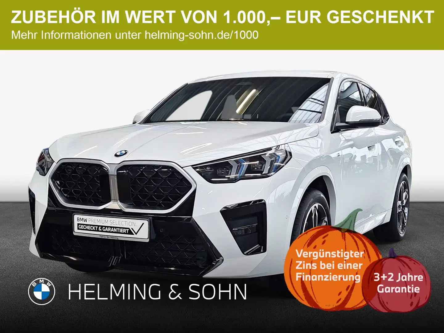 BMW X2 sDrive20i M-Sport HK HiFi DAB LED AHK Massage uvm. Weiß - 1