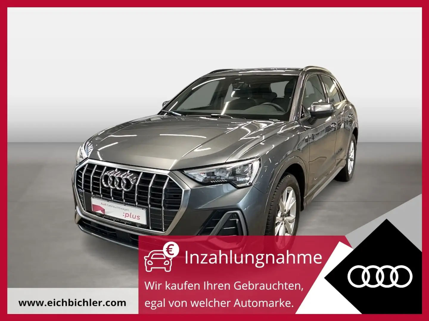 Audi Q3 35 TDI S tronic S line FLA ACC SpurH el.Heck Gris - 1