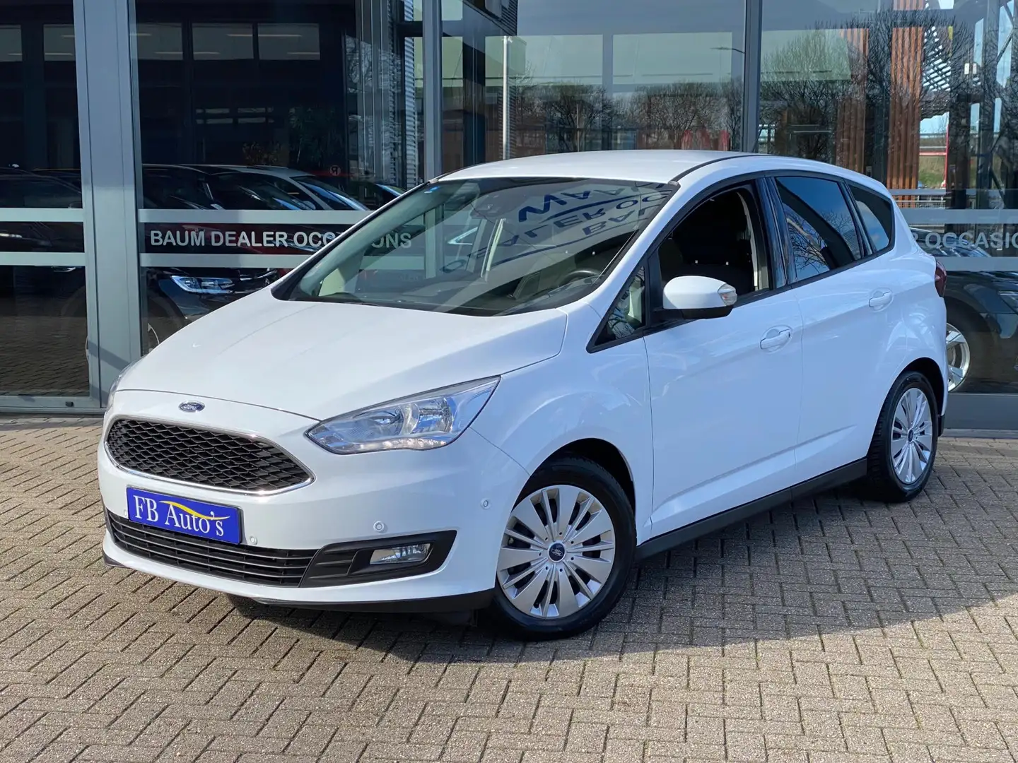 Ford C-Max 1.0 Titanium Airco Navi Stoelverw Pdc Wit - 1