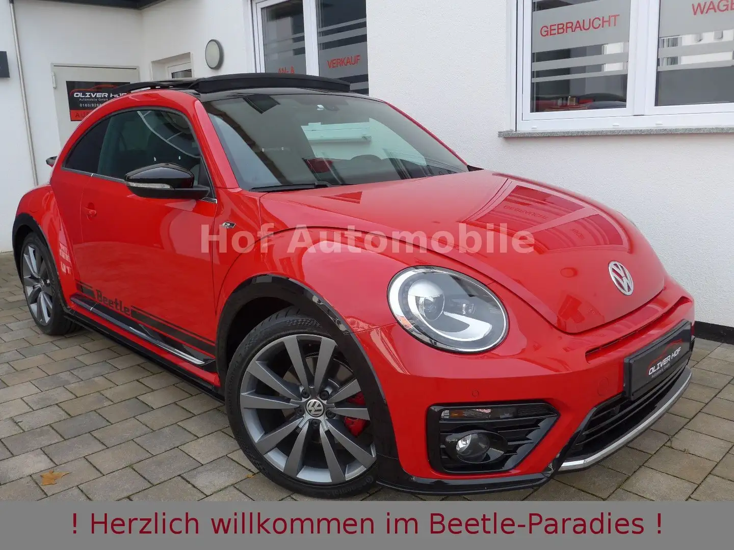 Volkswagen Beetle 2.0TSI DSG R-Line Fender Panoramadach Rot - 1