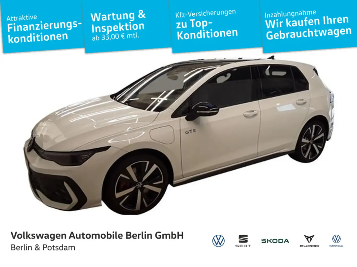 Volkswagen Golf GTE VIII 1.5 eHybrid GTE DSG Navi Kamera SHZ Weiß - 1