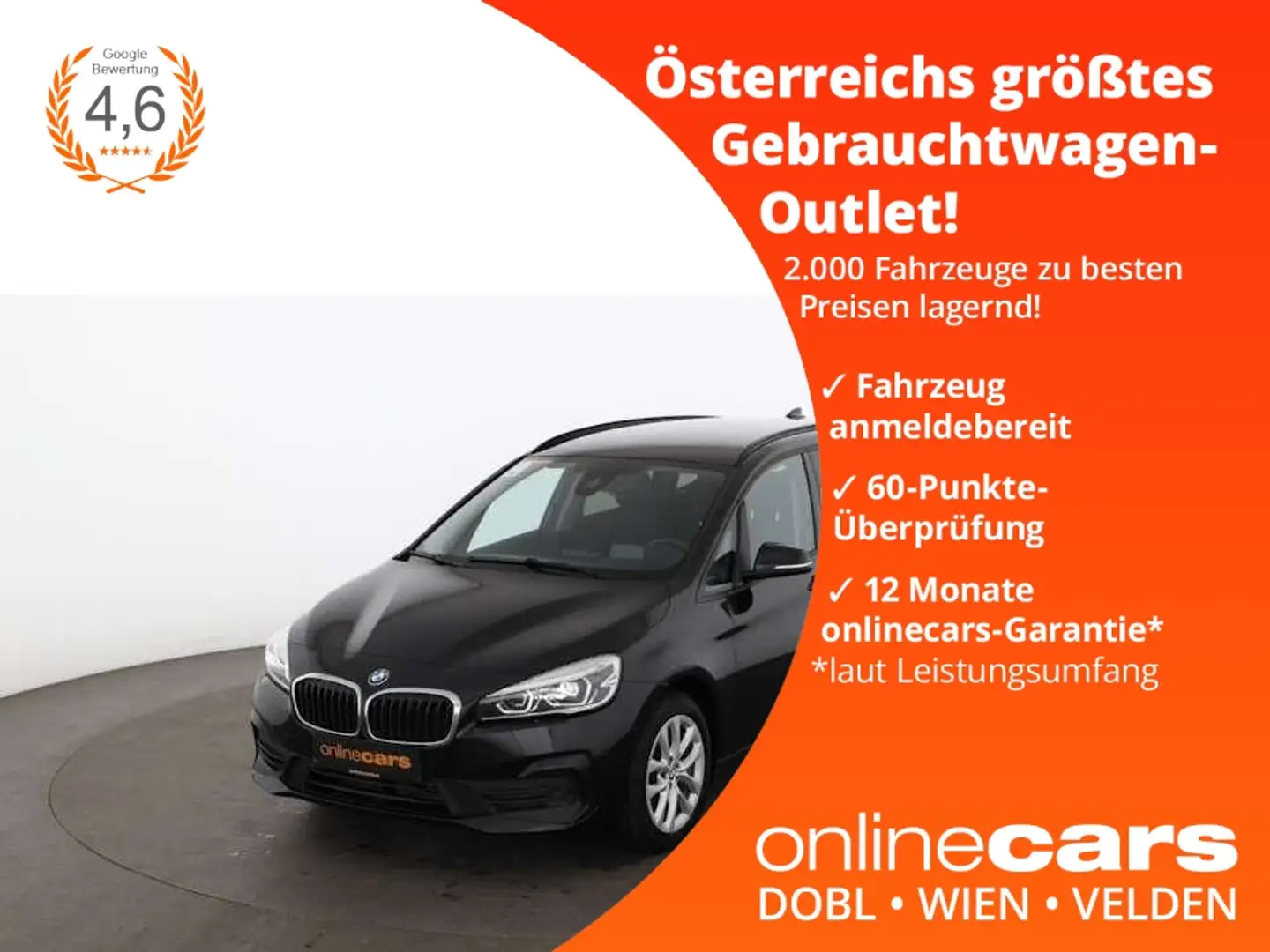 BMW 218 d Gran Tourer Advantage Aut LED HEAD-UP NAVI Nero - 1