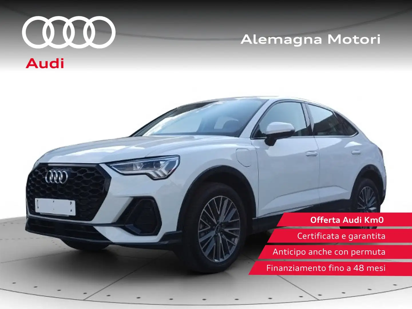 Audi Q3 sportback 45 1.4 tfsi e business plus s-tronic Blanc - 1