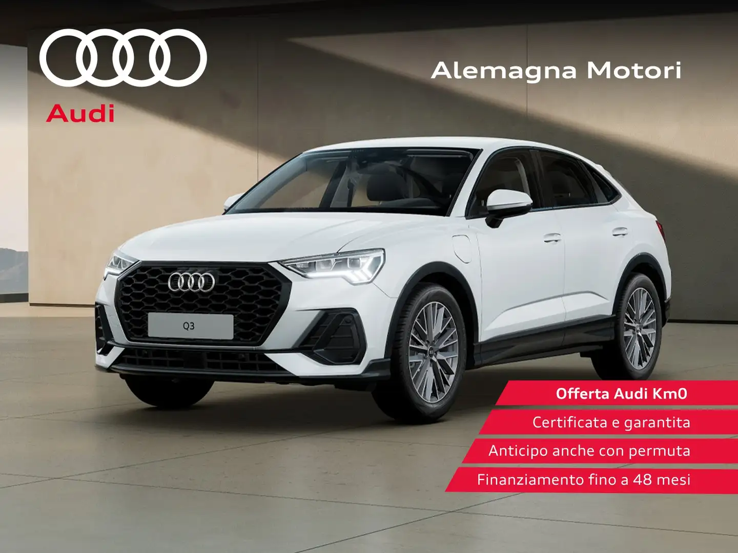 Audi Q3 sportback 45 1.4 tfsi e business plus s-tronic Bianco - 1