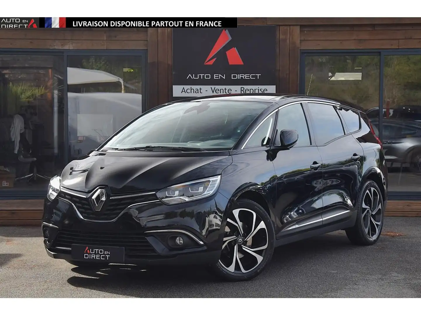 Renault Scenic Grand Scenic 1.3 TCe - 140 - BV EDC - FAP 2019 - 7pl GRAND IV MONOSPACE Intens PHASE 1 Negro - 1
