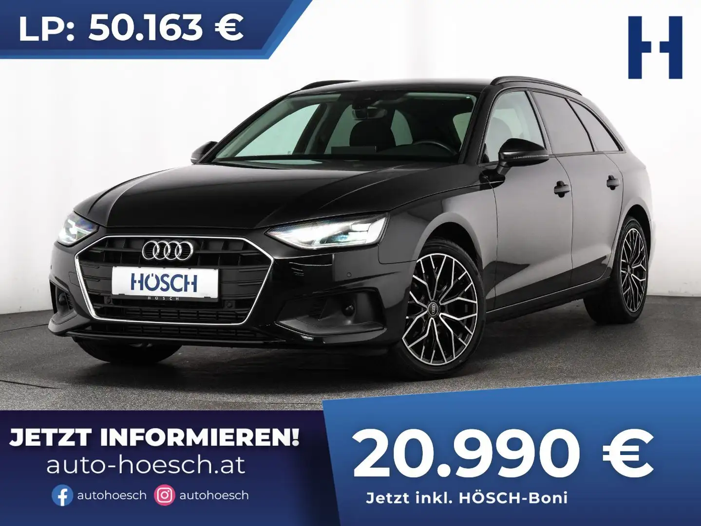 Audi A4 Avant 35 TFSI MMI LED PRIVACY AKTION -58% Schwarz - 1