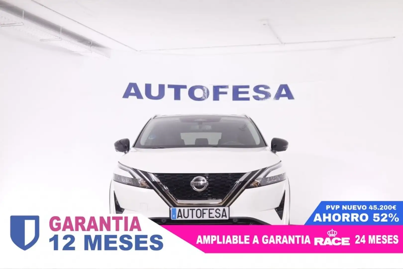 Nissan Qashqai 1.3 MHEV DIG-T N-CONNECTA SKYLINE PACK 140CV 5P # Blanc - 2