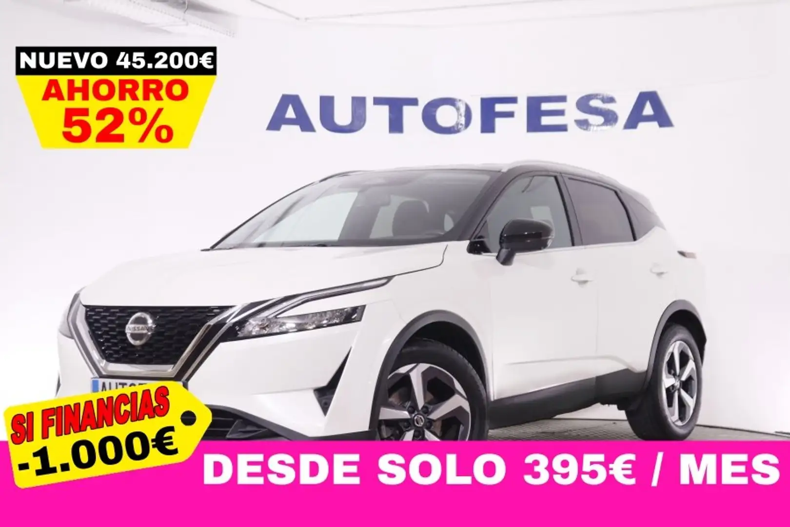 Nissan Qashqai 1.3 MHEV DIG-T N-CONNECTA SKYLINE PACK 140CV 5P # Blanc - 1