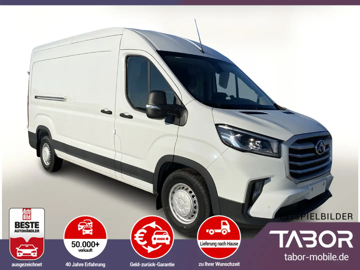 Maxus Deliver 9 2.0 Diesel 148 L3H2 LED Kam PDC Temp Blanco - 1