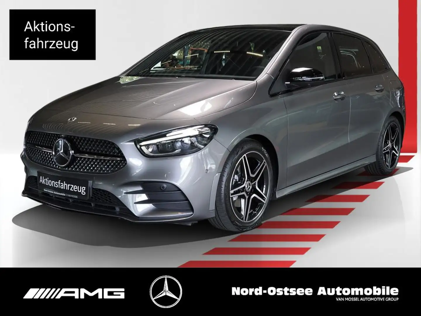 Mercedes-Benz B 200 AMG NIGHT PANO MULTIBEAM 360° DISTRONIC Grau - 1