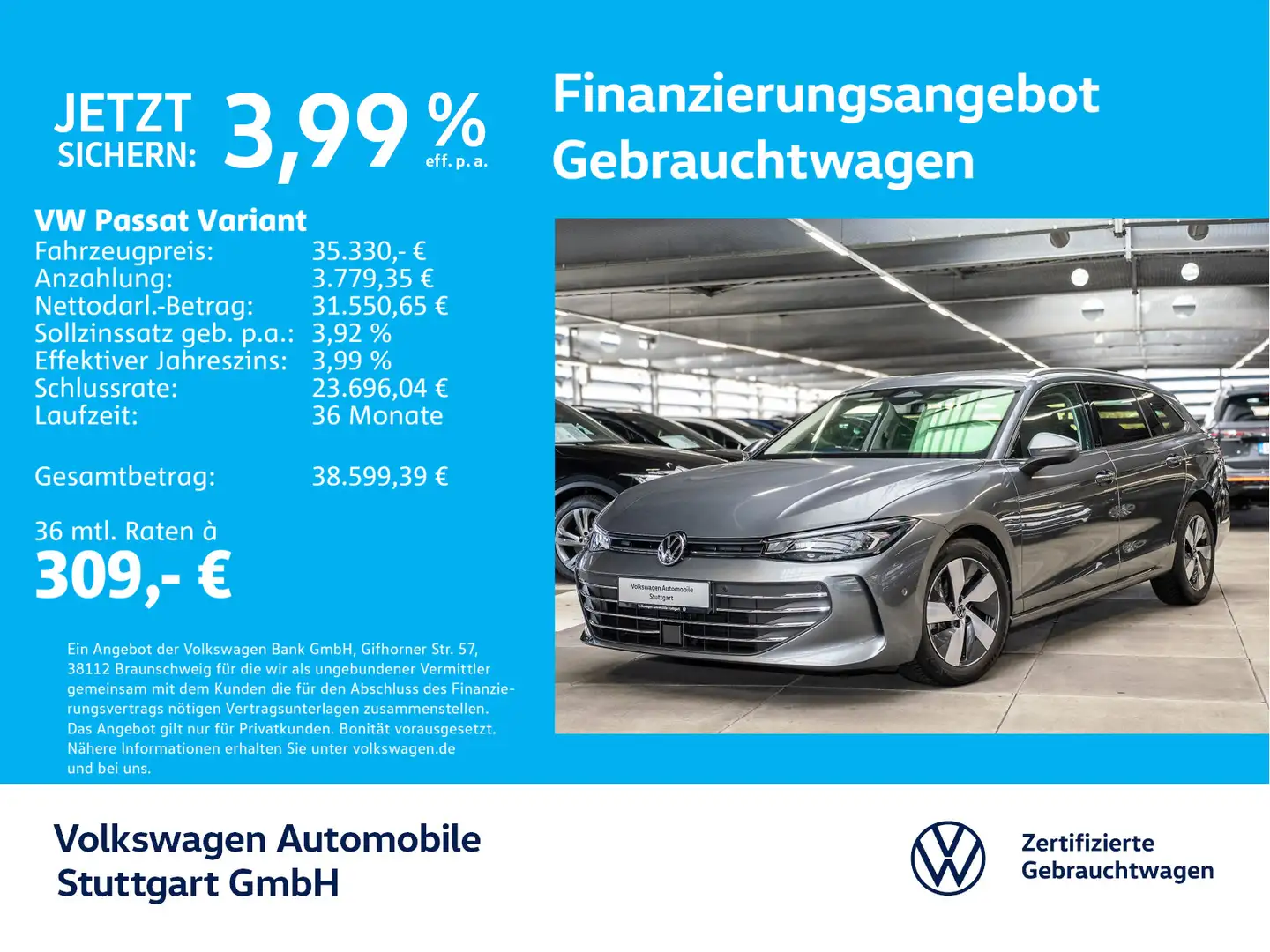 Volkswagen Passat Variant 2.0 TDI Business DSG Navi Kamera Gris - 1