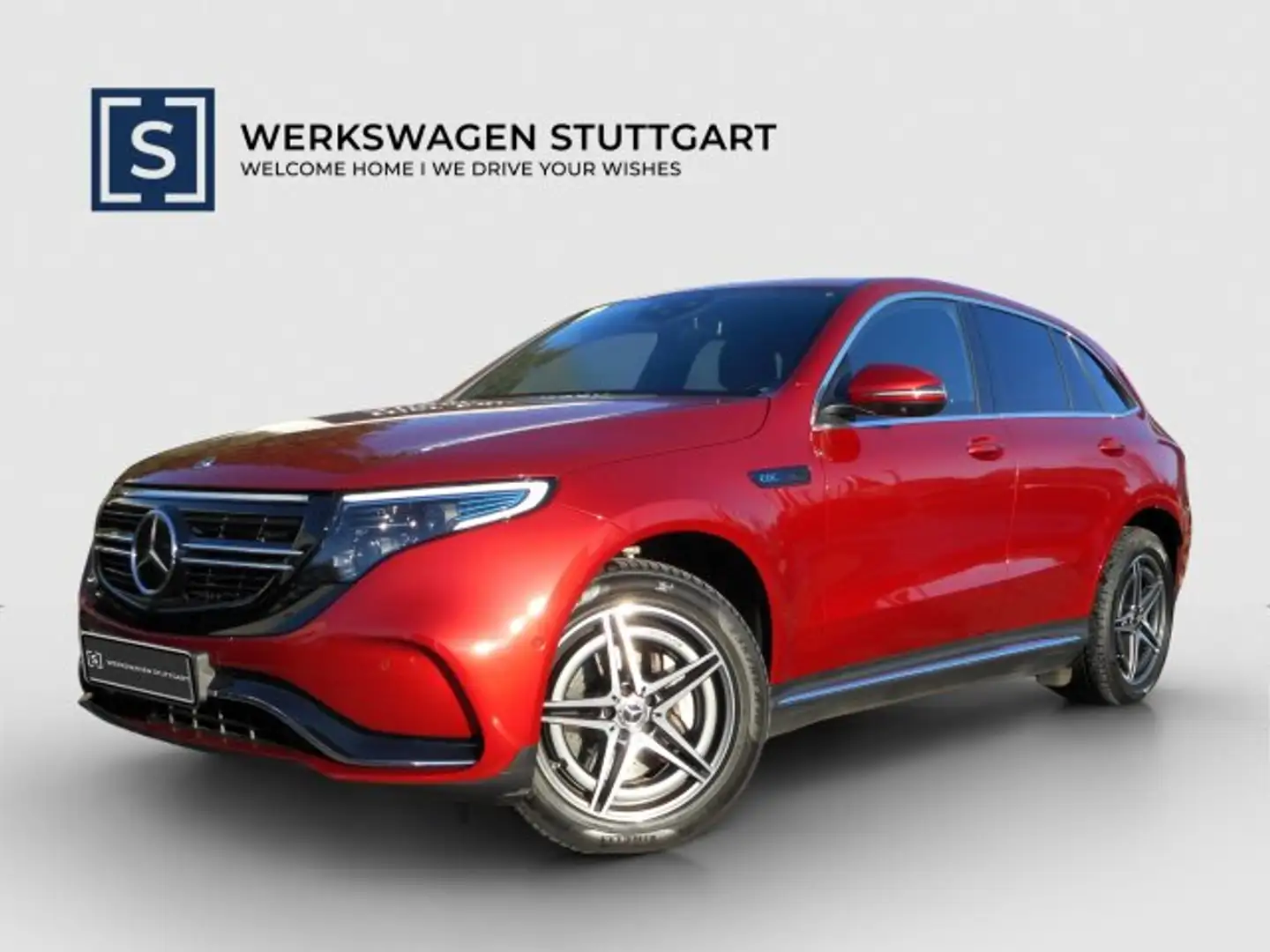 Mercedes-Benz EQC 400 EQC 400 4M AMG Sitzklima HuD Distr SHD Leder LED Rot - 1