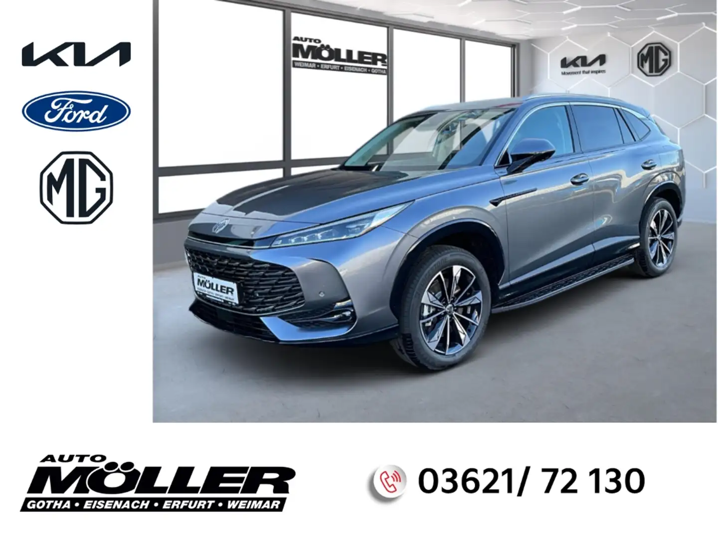 MG HS PHEV LUXURY  Navi Leder 360 Kamera LED DAB Gris - 1