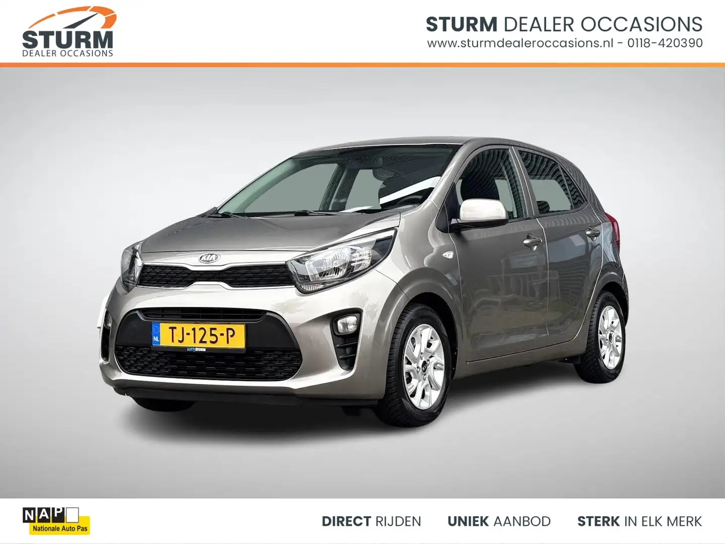Kia Picanto 1.0 CVVT ComfortPlusLine Navigator Gris - 1