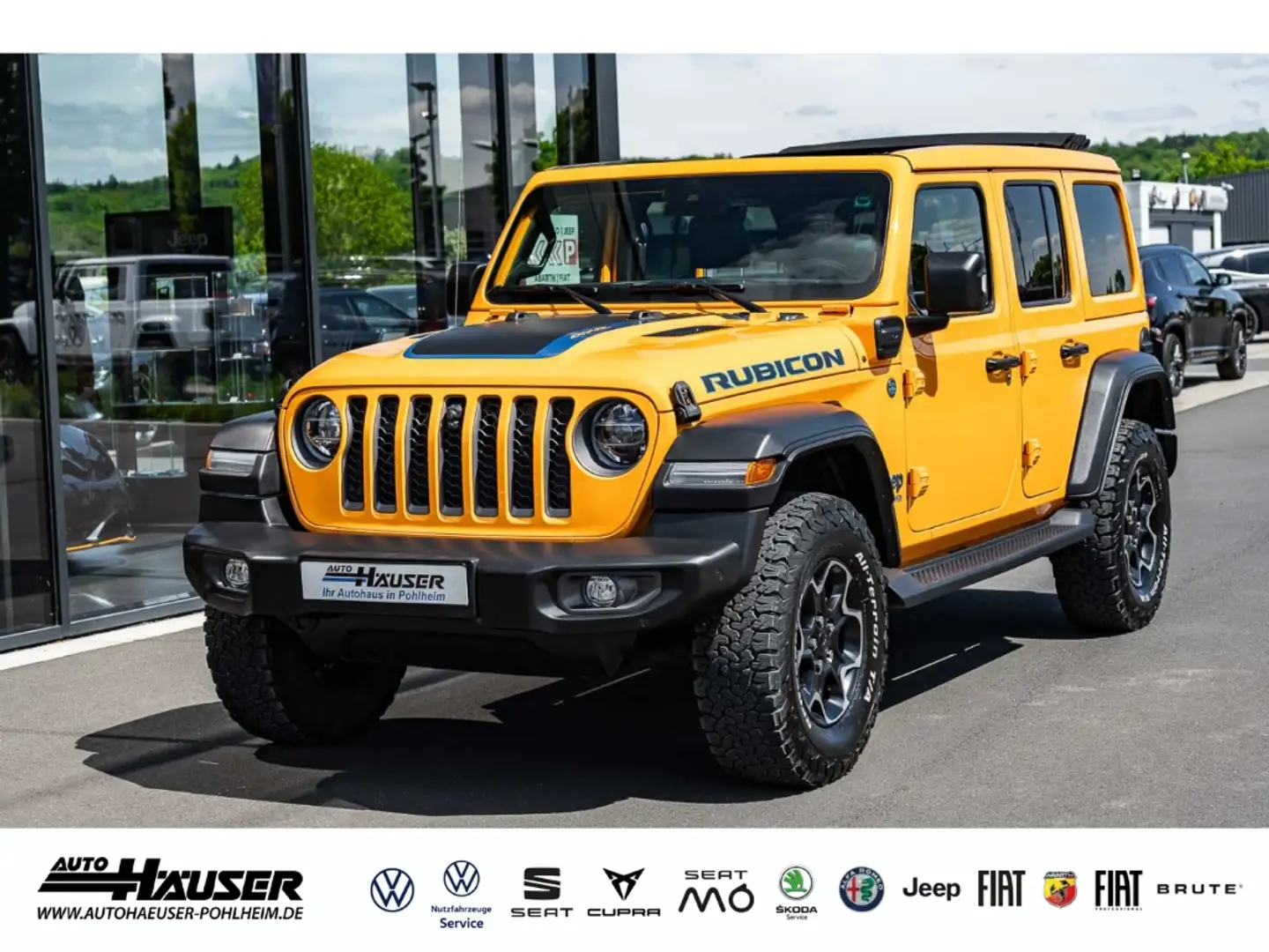 Jeep Wrangler Unlimited Rubicon 4Xe PHEV 2.0 T 4x4 AT8 SKY-ONE N Orange - 1