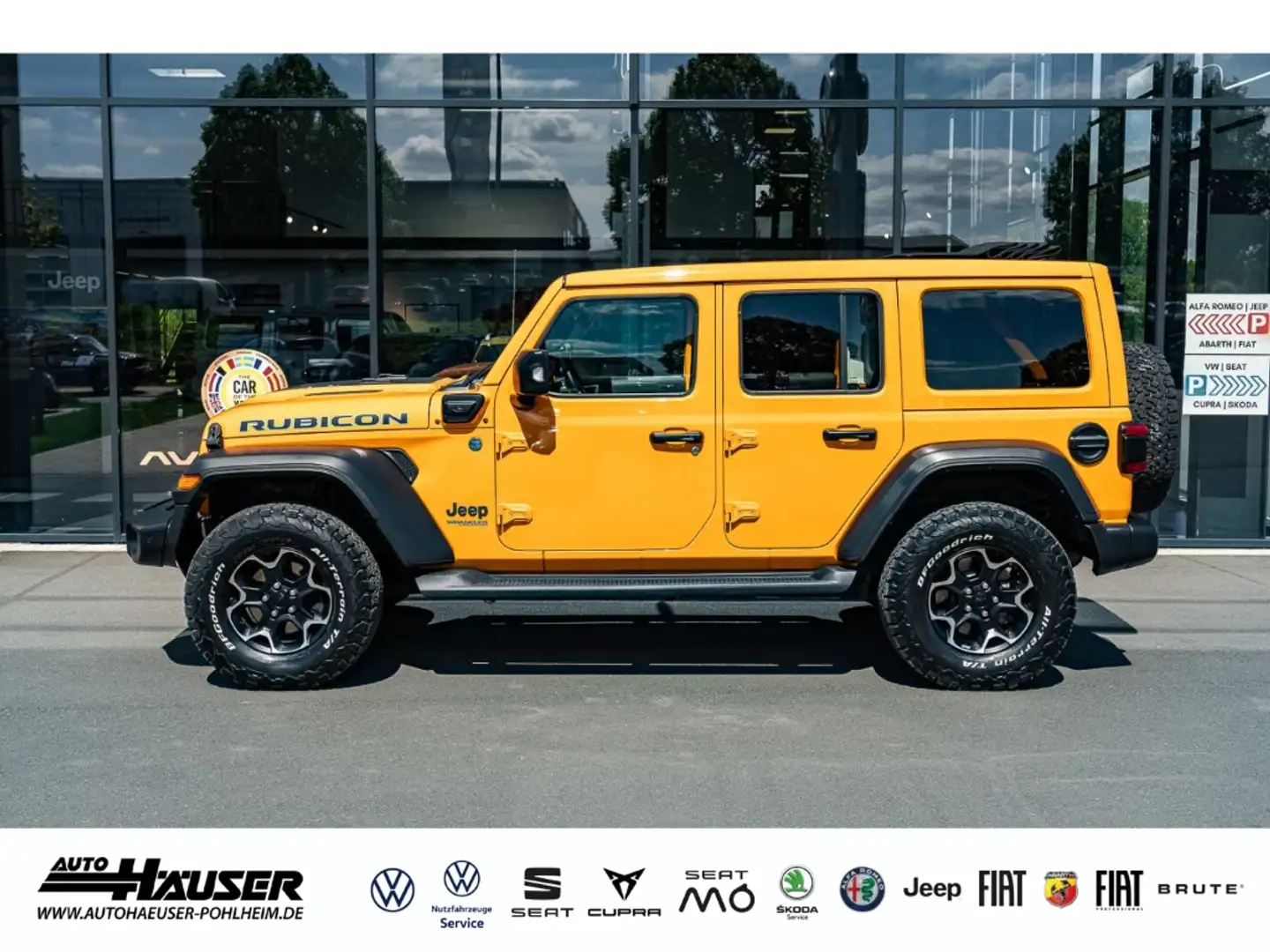 Jeep Wrangler Unlimited Rubicon 4Xe PHEV 2.0 T 4x4 AT8 SKY-ONE N Orange - 2