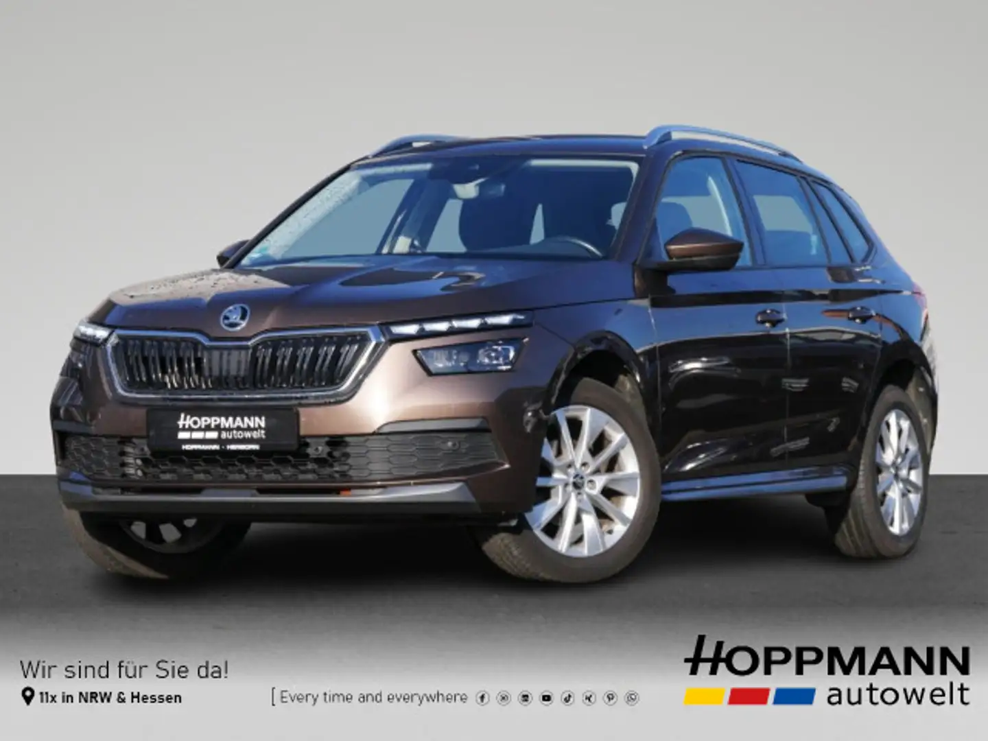 Skoda Kamiq 1.0 TSI Style DSG AHK LED elektr. Heckklap Braun - 1