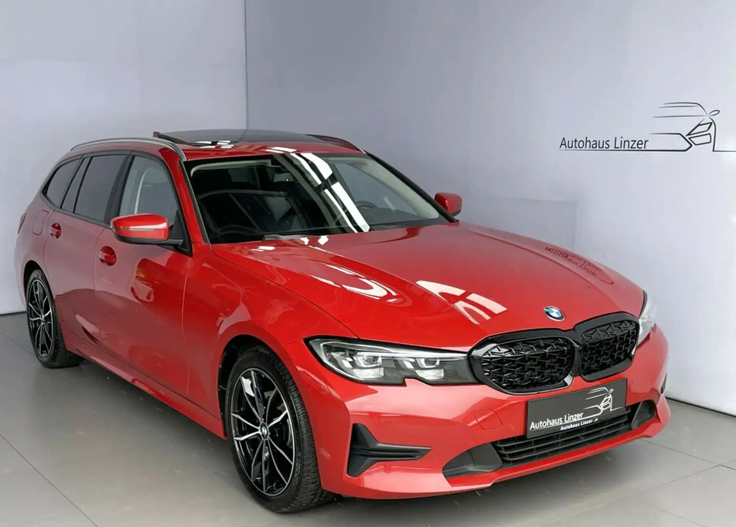 BMW 318 d M-Lenkrad *LED*PANO*AHK*Sportsitze*HiFi*18'' Rot - 1