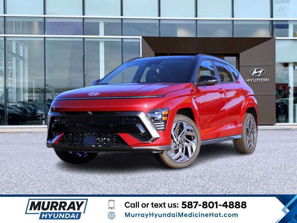 Ultimate Red w/Abyss Black Roo 2027 Hyundai Kona SUV / Crossover  Automatic