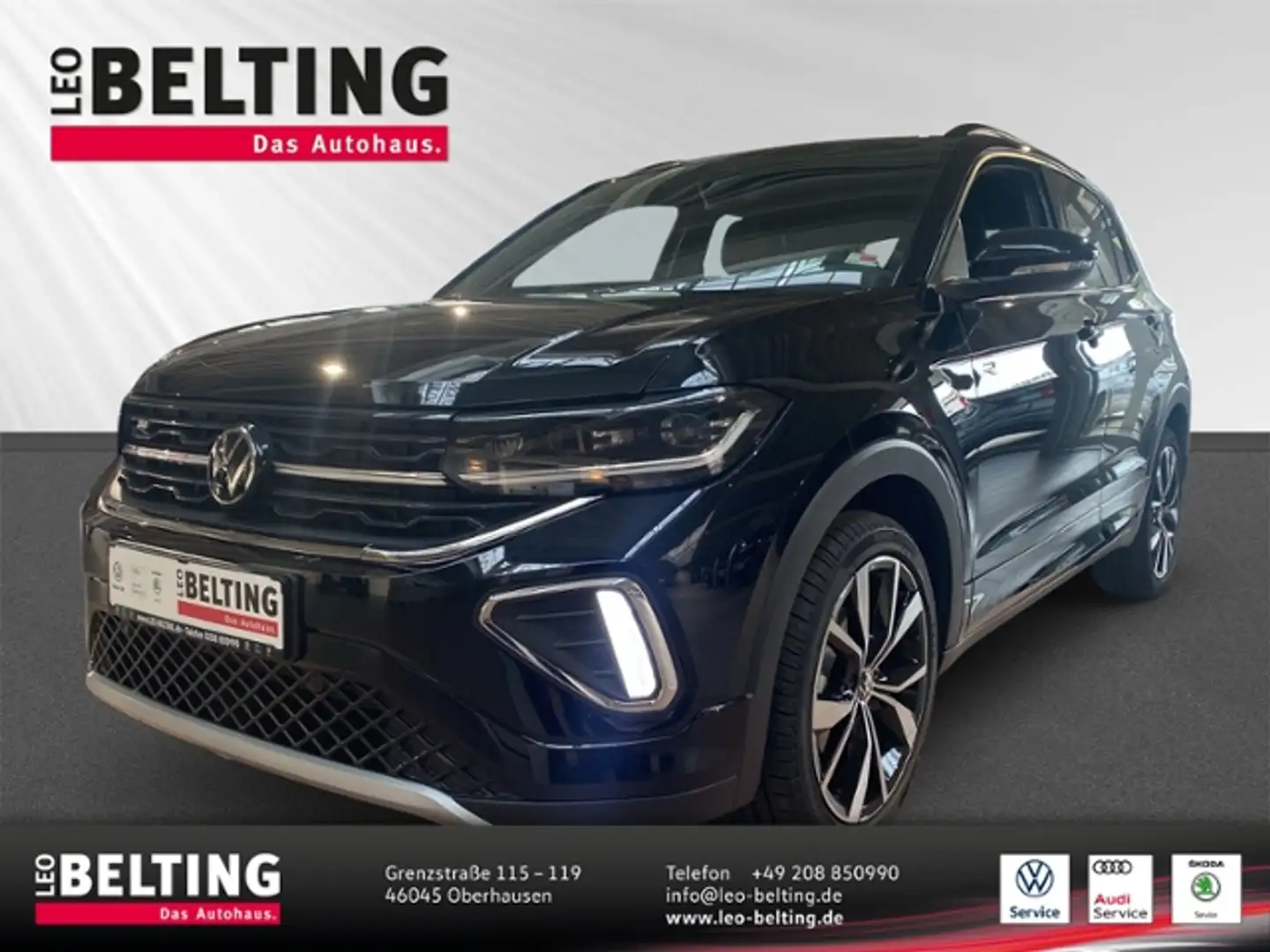 Volkswagen T-Cross 1.5 TSI DSG R-Line Matrix Kamera AHK R2D Noir - 1