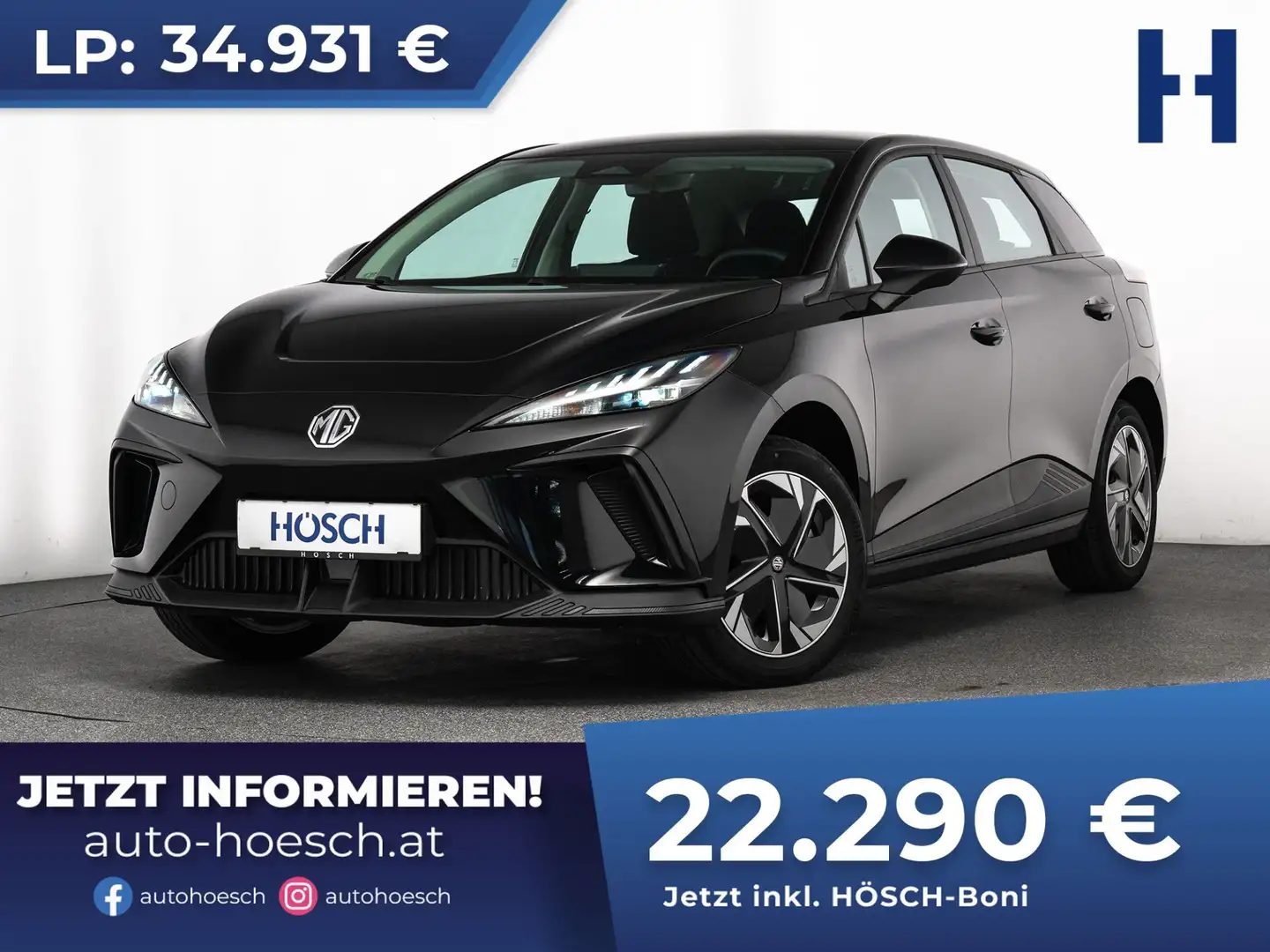 MG MG4 51KWh NEUWAGEN TOP-ANGEBOT++ Schwarz - 1