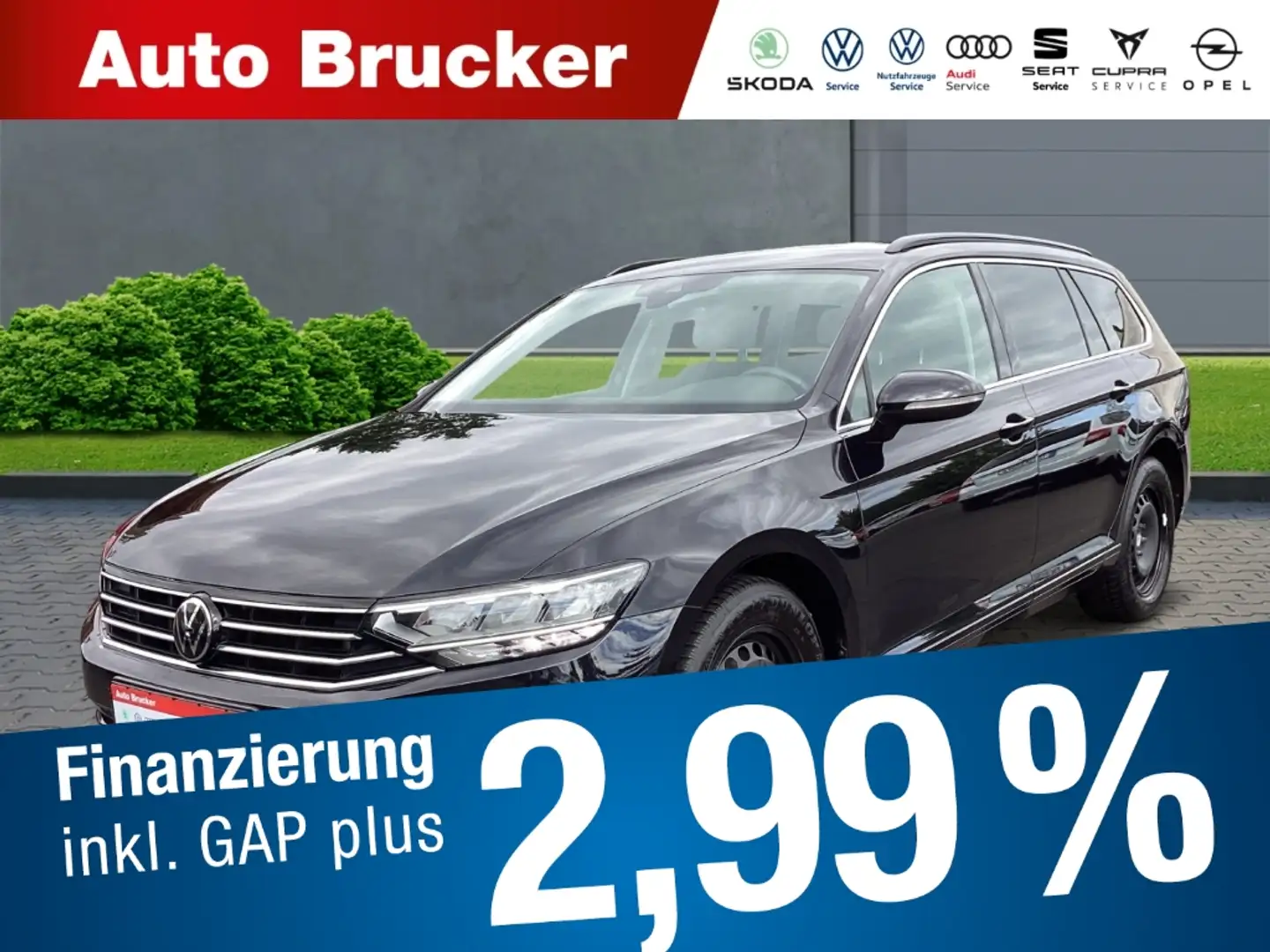 Volkswagen Passat Variant Business 2.0 TDI+Alufelgen+Navi+el.Sitze Schwarz - 1