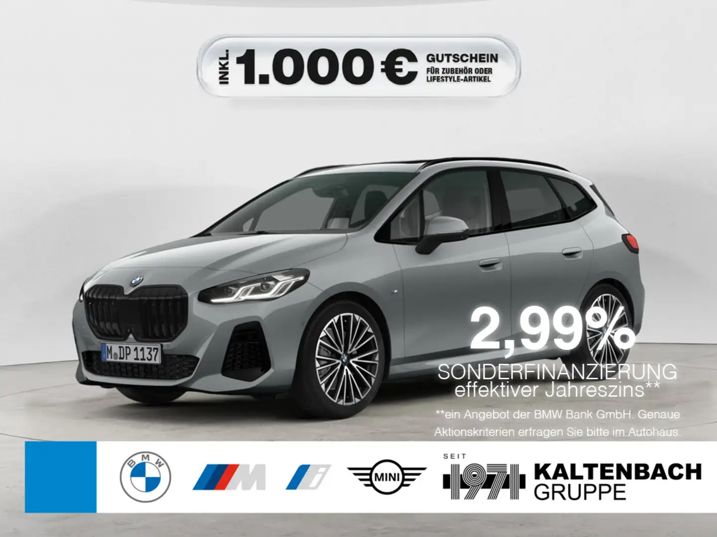 BMW 223 i Active Tourer xDrive M-Sport PANO AHK Gris - 1